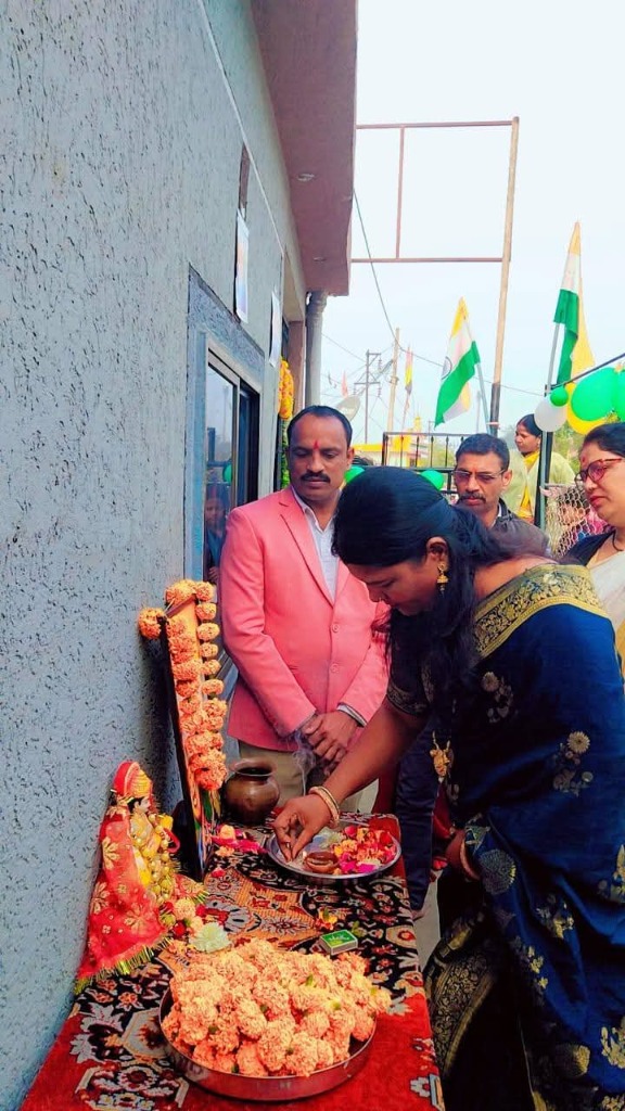Saraswati Puja Ceremony at Aryan Public School